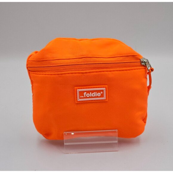 Foldie Unisex Neon Orange Lightweight Fanny Pack Adjustable Strap Waist Bag 2732 - Picture 14 of 16